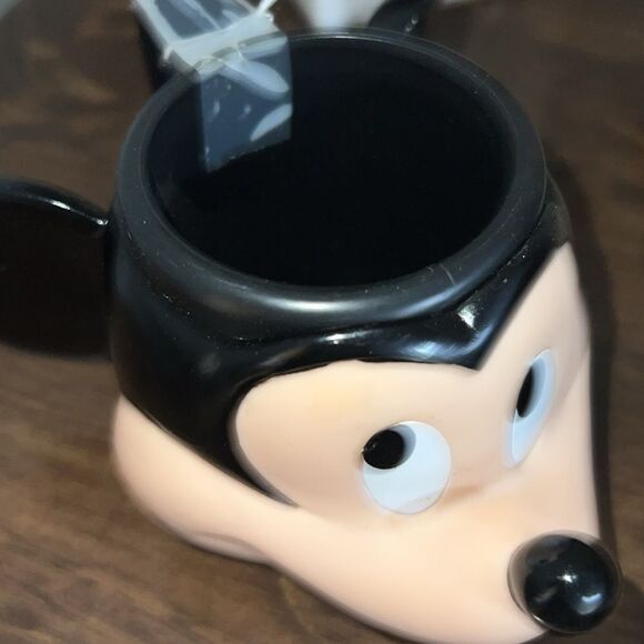 Vintage Applause Inc 3D Disney Mickey Mouse Head Face w/ ears Plastic Cup Mug - Picture 5 of 7